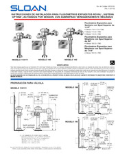 Sloan 115 ES-S TMO Instrucciones De Instalación