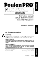 Poulan Pro PPB3416 Manual De Instrucciones