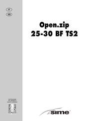 Sime Open 30 BF TS2 Instrucciones Para El Instalador