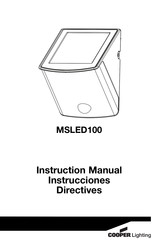 Cooper Lighting MSLED100 Manual De Instrucciones
