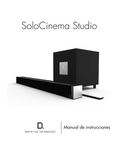 Definitive Technology SoloCinema Studio Manual De Instrucciones