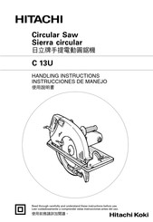 Hitachi Koki C 13U Instrucciones De Manejo