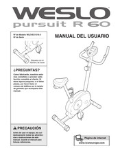 Weslo Persuit R60 Manual Del Usuario