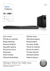 Philips Fidelio XS1 Manual Del Usuario