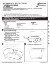 American Standard 2764 Serie Instrucciones De Instalación