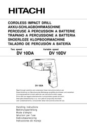 Hitachi DV 10DV Instrucciones De Manejo