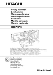 Hitachi Koki DH 28PD Instrucciones De Manejo