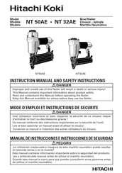 Hitachi Koki NT 32AE Manual De Instrucciones E Instrucciones De Seguridad