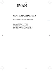 Svan SVVE0216S Manual De Instrucciones