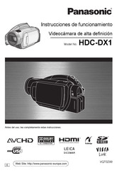 Panasonic HDC-DX1 Instrucciones De Funcionamiento