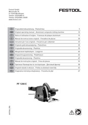 Festool PF 1200 E Manual De Instrucciones