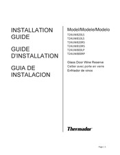 Thermador T24UW810RS Guia De Instalacion