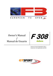 GTSports F 308 2013 Manual De Usuario