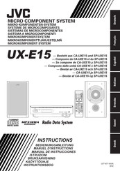 JVC UX-E15 Manual De Instrucciones