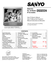 Sanyo DS32224 Manual Del Propietário