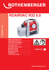 Rothenberger ROAIRVAC R32 6.0 Instrucciones De Uso