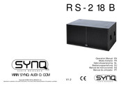 SYNQ RS-218B Manual De Instrucciones