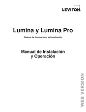 Leviton Lumina Manual De Instalación Y Operación