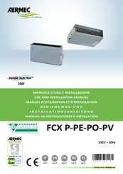 AERMEC FCX PO 102 Manual De Instrucciones E Instalación