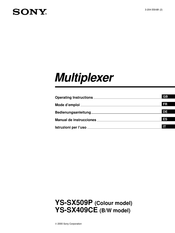 Sony YS-SX409CE Manual De Instrucciones