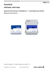 ZIEHL-ABEGG Acontrol PXET10AQ Manual De Instrucciones