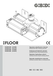 GI.BI.DI. FLOOR 854 Instrucciones Para La Instalación