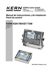 KERN KEN-TM Manual De Instrucciones Y De Instalación