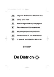 De Dietrich DOV499 Serie Instrucciones De Uso