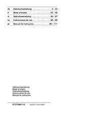 Siemens ET375MA11E Instrucciones De Uso