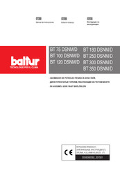 baltur BT 120 DSNM/D Manual De Instrucciones