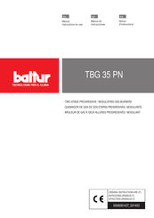 baltur TBG 35 PN Manual De Instrucciones