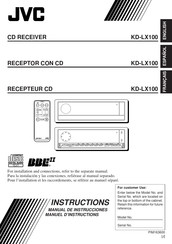 JVC KD-LX100 Manual De Instrucciones