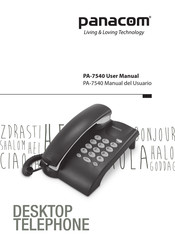 Panacom PA-7540 Manual Del Usuario