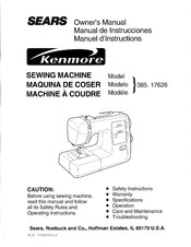 Sears Kenmore 385.17626 Manual De Instrucciones