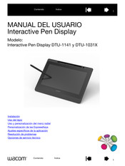 Wacom DTU-1141 Manual Del Usuario