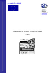 PCE Instruments PKT-2165 Instrucciones De Uso