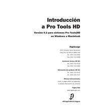 DigiDesign Pro Tools HD Manual Del Usuario