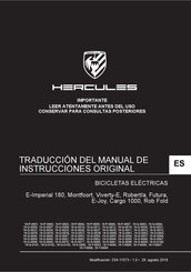 Hercules 19-P-0007 Manual De Instrucciones