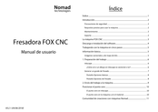 Nomad technologies FOX CNC Manual De Usuario