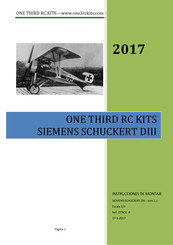 ONE THIRD RC KITS SIEMENS SCHUCKERT DIII 2017 Instrucciones De Montaje