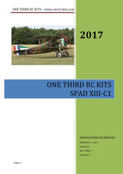 ONE THIRD RC KITS SPAD XIII-C1 Instrucciones De Montaje