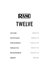 Rane TWELVE Guia Del Usuario