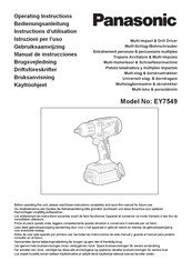 Panasonic EY7549 Manual De Instrucciones