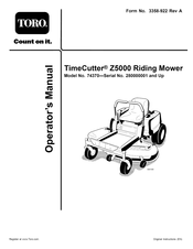 Toro 74370 Manual Del Operador