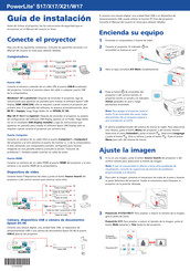 Epson PowerLite S17 Guia De Instalacion