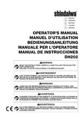 Shindaiwa DH202 Manual De Instrucciones