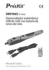 ProsKit HRV7665 Manual De Usuario