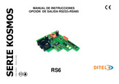 Ditel RS6 KOSMOS Serie Manual De Instrucciones