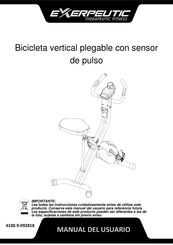 Exerpeutic Therapeutic Fitness 4100 Manual Del Usuario