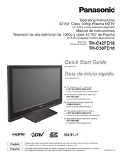 Panasonic TH-C42FD18 Manual De Instrucciones